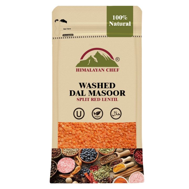 Himalayan Chef Daal Masoor Washed  - 454G | Red Lentil
