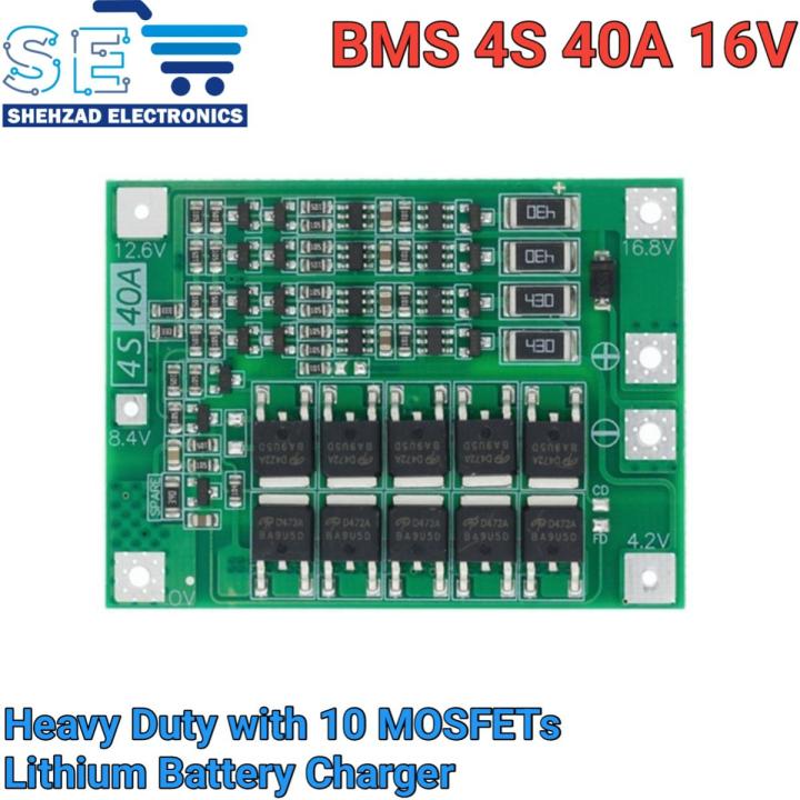BMS 4S 40A Li-ion Lithium Battery Charger Protection Board 18650 BMS 14.8V 16.8V