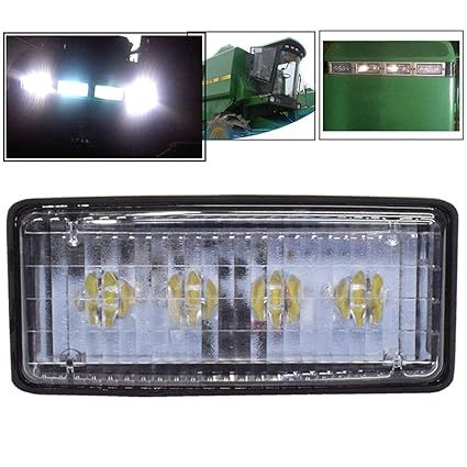 LED Tractor Work Light - RE306510 Sealed Beam Replacement for John Deere Tractors - 12W - 850 Lumens - Tractor Work Light