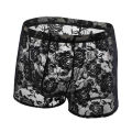 【PeacemPeace】 CLEVER-MENMODE Lace Underwear Men Sexy See Through Panties Boxers Penis Pouch Long Leg Mesh Transparent Underpants Boxer Shorts. 