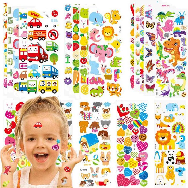 3D Kids Stickers for Boys Girls Birthday Gift Different Sheets Cartoon