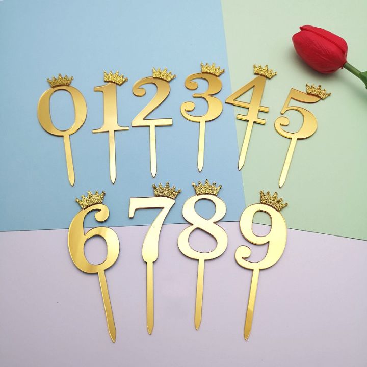 0-9%20Numbers%20Cake%20Toppers%20Happy%20Birthday%20Cute%20Crown%20Number%20Cake%20Flag%20Acrylic%20Cupcake%20Topper%20Birthday%20Party%20Cake%20-%20Image%203