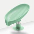 New style Leaf Shape Soap Box Drain Soap Holder Box Bathroom Shower Soap Holder Dish Storage Plate Tray Bathroom Supplies Bathroom Gadge. 