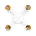 4 in 1 E27 2 Heads Lamp Bulb Holder Light Base LED Converter Adapter Socket Splitter. 