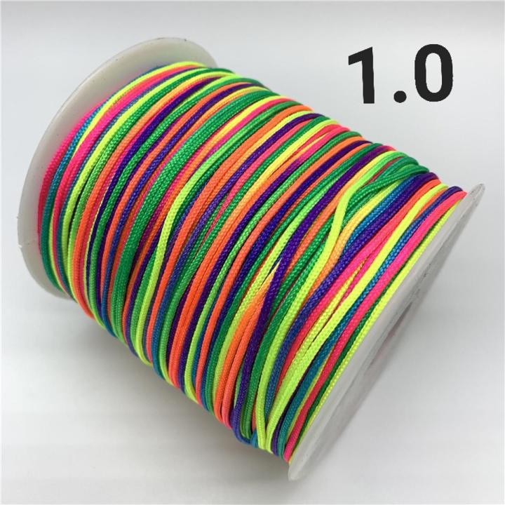 0.5mm 0.8mm 1.0mm 1.5mm Nylon Cord Rope Chinese Knot Macrame Cord Rope For Jewelry Making For Shamballa Bracelet