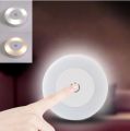 Mini Portable Soft Light LED Sensor Wall Lamp Smart Sensor Night Light Magnetic Base Wall Lamp Circle Soft Light Night Lamp - 1 Piece - ZT. 
