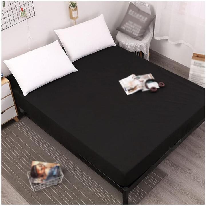 100% Waterproof Mattress Fitted Cover | For Double Bed | King Size 72 x 78 Inches / 6 x 6.5 Feet