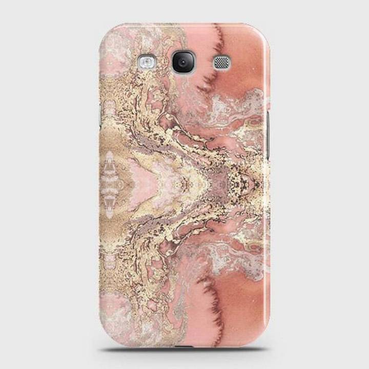 Trendy Chic Rose Gold Marble 3D Case For Samsung Galaxy S3