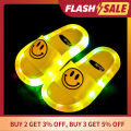 【FOOT SOFA】Cartoon LED Light Slippers for Kid Fashion Non Slip Unisex House Slippers Boys Girls Sandals Lightweight Comfortable Kid's Flip Flop. 