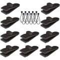 Tarp Clips Heavy Duty Lock Grip, 20 Pack Tarp Clamps Heavy Duty, Shark Tent Fasteners Clips Holder, Pool Awning Cover Bungee Cord Clip, Gust Guard Car Cover Clamp. 