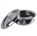 Handi Stainless Steel with Lid for serving purpose. 
