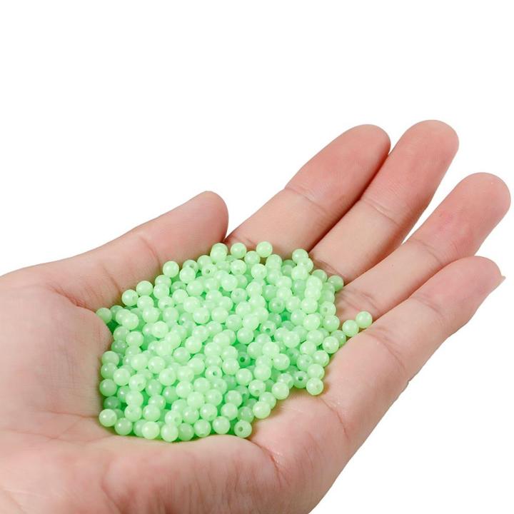 XEANG 3Mm-12Mm Glow In Dark Fishing Lure Bait Green Beads Fishing Lure Fishing Tackle Bead Bait Fishing Lure Accessories Fishing Tackles Luminous Fishing Beads Light Glowing Float Balls Fishing Stopper Float Balls Stopper