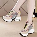 High Quality Thick-sole Warm Women's Casual Chunky Sneakers All Match Outdoor Sneakers For Women Height Increasing Shoes. 