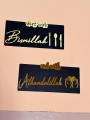 Set of 2 - Start with Bismillah End with Alhamdulillah Golden Acrylic Wooden Islamic Wall Art Islamic Calligraphy  Wall Decor, Wall Decoration Items, Wallpaper for Room, Wall Decoration Items For Bed Room,. 