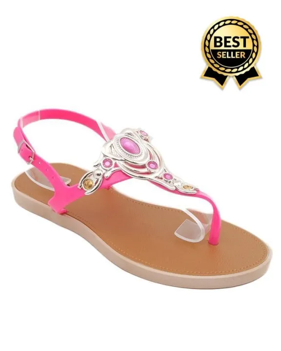 Maya%20Traders%20Pink%20Imported%20Italian%20Design%20Fancy%20Women's%20Stylish%20Flat%20Sandals%20-%20Comfortable%20Party%20&%20Casual%20Wear%20-%20S01%20-%20Image%202