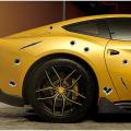 Vehicle Simulation DIY Funny Car Stickers 3D Bullet Hole Car Styling Motorcycle Scratch Mark Car Stickers Decals. 