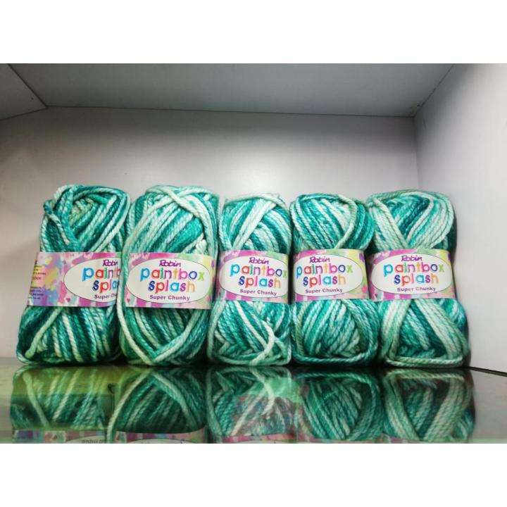 Robin paint box super chunky yarn Ball 5 x Made in England