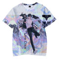 2022 3D link click anime tshirt crewneck short sleeve women men T-shirt free shipping Harajuku streetwear casual style clothes. 