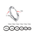 Superman Ruoias 1 Pair Stainless Steel Hoop Earrings for Men Women Small Circle Metal Ball Anti-allergic Ear Buckle Rock Hip Hop Jewelry. 