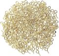 Golden Eye-Screw Hooks Small Hoop Pegs for Resin Keychain Crafts - Mini Eye Pins Screw Clamp Hooks for Making DIY Jewelry Accessories. 
