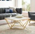 Center Table Nest Style New Design Modern Furniture Golden Frame with Marble Texture Sheet 3-3 Size. 