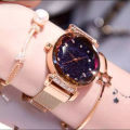 [Stylish]- Rose Gold Ladies Wrist Watch For Women Magnetic & Waterproof. 