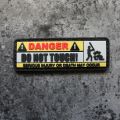 3D PVC Military Patch DO NOT TOUCH WARNING Outdoor Tactical Morale Badge Hook and Loop Patch on Backpack Sticker Applique. 