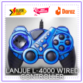 Branded LANJUE L4000 Game Joystick Wired Game Controller Gaming Joypad Joy Stick USB Gamepad For Win7/8/10 XP For PC Laptop Vibration. 