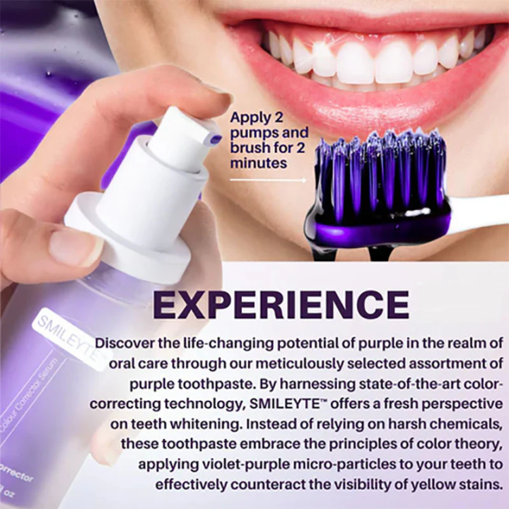 Hismile%20v34%20Colour%20Corrector,%20With%20Nano%20Brush%20Tooth%20Stain%20Concealer,%20Teeth%20Whitening%20Booster,%20Purple%20Toothpaste,%20Color%20Correcting%20Technology,%20V34,%20Tooth%20Colour%20Corrector%20-%20Image%202