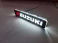SUZUKI led monogram front light for all suzuki make bikes and cars with nut bolts fitting , cars exterior acessories. 