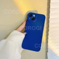 For Vivo Y15 Cover Fashion Klein Blue Love Heart Matte Phone Case Camera Lens Protection Soft Liquid Silicone Shockproof Protective Back Cover. 
