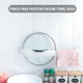 Towel Household Facks And Kitchen Towel Plastic Wall Mounted Home Bathroom Frame Adhesive Simple Bathroom Dispenser Hanging Towel Rack Kitchen. 