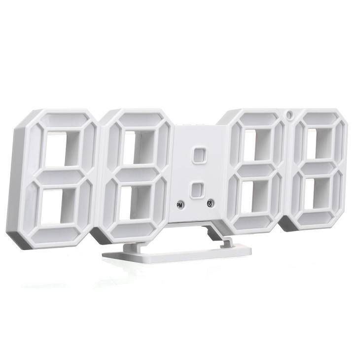 12 Hour Display Lamps tools Large Modern Digital Led Skeleton Wall Clock Timer 24/12 ...