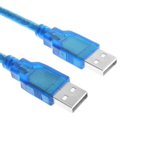 USB 2.0 Cable Male To Male USB Extension Cable Mini USB Extender Cable Blue Line 1.5Meter U200A Data Cable USB Cable USB Extension Cable