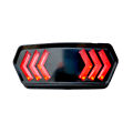 Motorcycle Fancy Led Backlight Tail Light with Two Colour Red & Blue Flasher Light for CD70 and CG125 Bikes. 