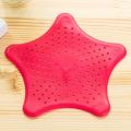 Silicone Rubber Five-pointed Star Sink Filter Sea Star Drain Cover Sink Strainer Leakage Filter for Kitchen and Bathroom. 