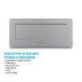 Technology Box, Conference Table Connectivity Hydraulic Pop Up Box Power Center without Wires. 