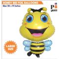 HONEYBEE FOIL BALLOON PERFECT FOR JUNGLE PARTY THEME DECORATION ( 30 INCH X 19 INCH ). 