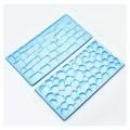 T 2-PIECE BRICKS & STONE WALL IMPRESSION MOLDS CAKE DECORATING TEXTURE SHEETS. 