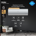 Haier (T3 Inverter Series) 1.5 Ton DC Inverter - HSU-18HFTCA(S) - T3 Compressor - Self Cleaning - Bigger Outdoor - Turbo Cooling - Silver Colour AC  / 10 Years Warranty / Air Conditioner / Haier Free Installation. 