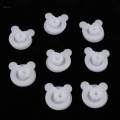 8 Pcs ABS Bed Sheet Clip Clamp Grippers - Keeping Quilt Place,White/Blue. 