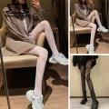 White Flower Vine Stockings Japanese Style Lace Fishnet Pantyhose with Flower Embroidery High Elasticity Anti-slip Thigh Skirt Shorts Accessory for Women Fashion Trend Lace Pantyhose. 