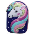 Unicorn 3D Embossed Pouch/Geometry Box 863 | Pencil pouch for school going kids. 