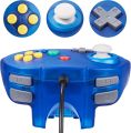 Classic N64 Controller,MODESLAB Wired N64 64-bit Remote Gamepad Joystick for N64 Console Video Games System(Transparent Blue). 