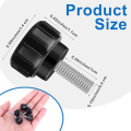 10Piece Thumb Screws Mount Screws M 4 X 10 mm Knurled Thumbscrews with Carbon Steel Thread. 