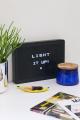 LED Light Up Peg Board Message Board With Alphabets. 