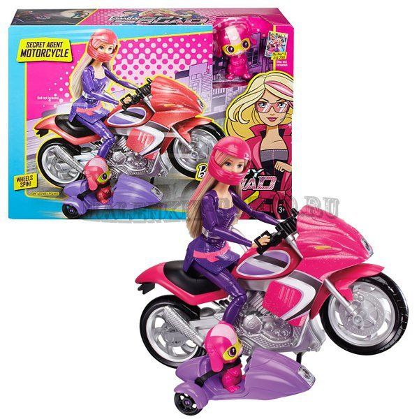 Barbie Doll Secret Squad Motorcycle DHF21