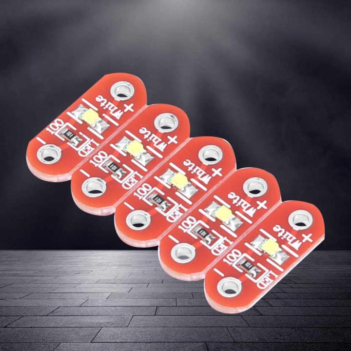 50 Pcs LilyPad LED Module White Wearable Surface-Mounted DIY Kit for Arduino 3~5V