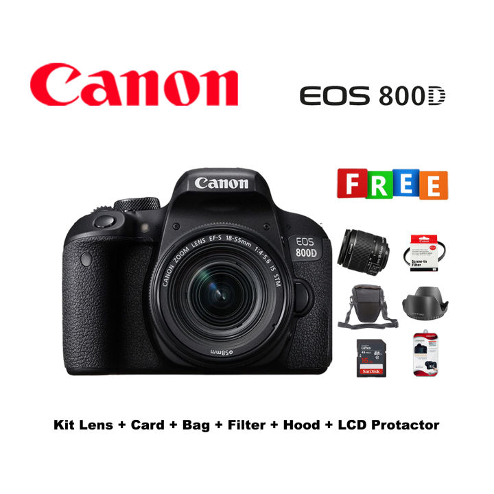 Canon%20800D%20Kit%20Lens%20+%20Card%20+%20Pouch%20+%20Filter%20+%20Hoods%20+%20LCD%20Protactor%20-%20Image%202