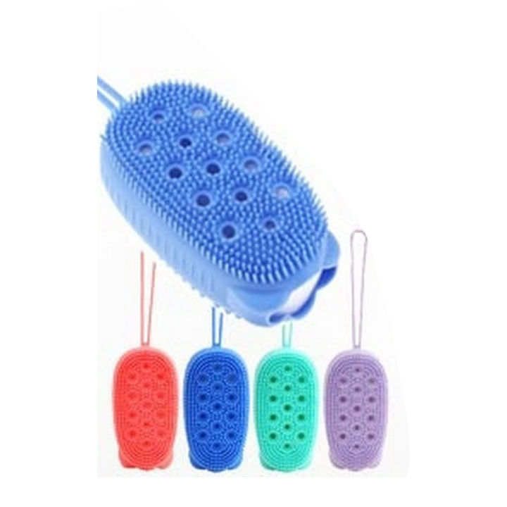 Exfoliating Bath Sponge，2 in 1 Loofah Sponge Gloves for Bath，Exfoliating Body Scrubber for Men and Women